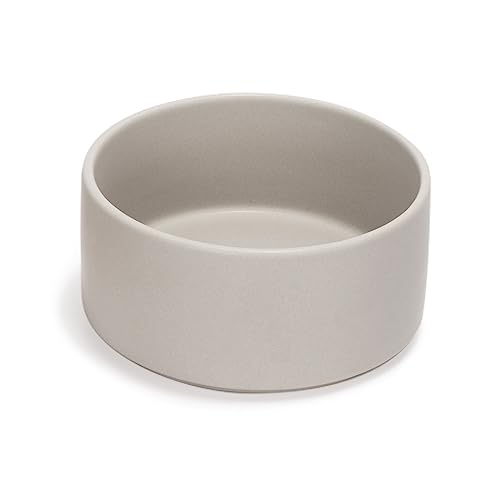 SPUNKYJUNKY Keramik Hundenapf Fressnapf Futternapf Katzennapf Napf für Katzen und Hunde (1250ml, Grau) von SPUNKYJUNKY