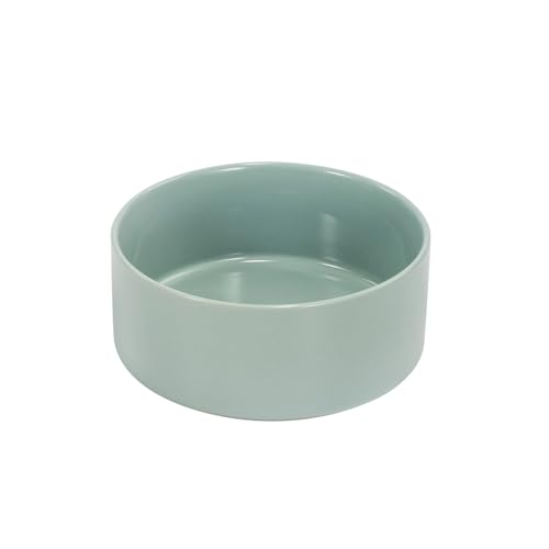 SPUNKYJUNKY Keramik Hundenapf Fressnapf Futternapf Katzennapf Napf für Katzen und Hunde (1250ml, Hellgrün) von SPUNKYJUNKY