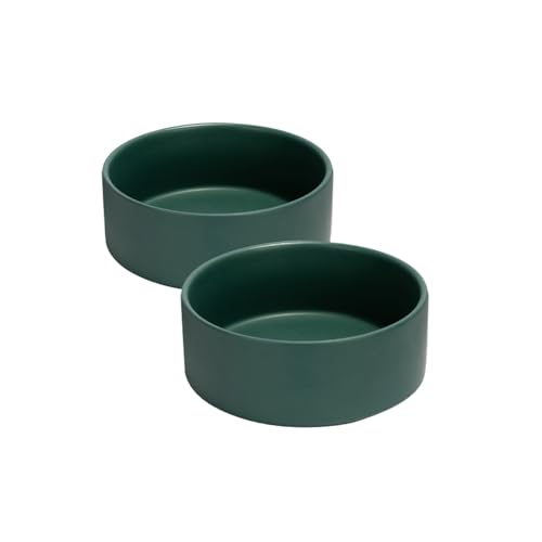 SPUNKYJUNKY Keramiknapf für Hunde und Katzen, 383 ml, modern, niedlich, beschwerter Futternapf, Wassernapf als Ersatz, Grün, 2 Stück SPUNKYJUNKY Keramiknapf für Hunde und Katzen, 383 ml, modern, niedlich, beschwerter Futternapf, Wassernapf als Ersatz, Grün, 2 Stück von SPUNKYJUNKY