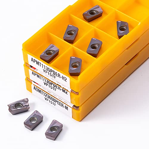 1 0pcs apmt1135 M2 H2 VP15TF Hochwertiges internes Metall -Drehwerkzeug APMT 1135 CNC Maschine Aluminiumkarbid -Dreheinsatzwerkzeug(APMT1135 M2 VP15TF) von SPWWW