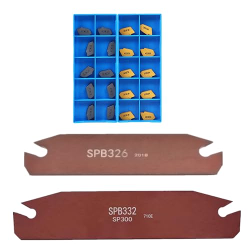 1 STÜCK SPB226 SPB326 SPB332 SPB432 10 STÜCKE SP300 SP400 Hochwertiger Schlitz-SPB- und Schneideinsatz-Drehmaschinen-CNC-SPB-Werkzeughalter(SP400 PC9030,No SPB) von SPWWW