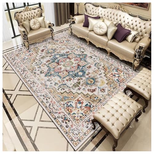 SPXMQSS Kurzflor Teppiche Wohnzimmer, Waschbar rutschfest Wohnzimmerteppich Fleckenbeständig und Leicht zu Reinigen Teppich für Wohnzimmer, Schlafzimmer, Esszimmer D 120x160cm SPXMQSS Kurzflor Teppiche Wohnzimmer, Waschbar rutschfest Wohnzimmerteppich Fleckenbeständig und Leicht zu Reinigen Teppich für Wohnzimmer, Schlafzimmer, Esszimmer D 120x160cm von SPXMQSS