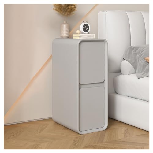 SPXMQSS Nachttisch mit 2 Schubladen, Nachtschrank Sofatisch Platzsparend Nachtschränkchen für Schlafzimmer, Wohnzimmer, 20x40x50cm Grey SPXMQSS Nachttisch mit 2 Schubladen, Nachtschrank Sofatisch Platzsparend Nachtschränkchen für Schlafzimmer, Wohnzimmer, 20x40x50cm Grey von SPXMQSS