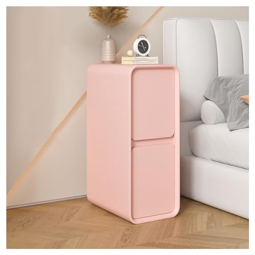 SPXMQSS Nachttisch mit 2 Schubladen, Nachtschrank Sofatisch Platzsparend Nachtschränkchen für Schlafzimmer, Wohnzimmer, 20x40x50cm Pink SPXMQSS Nachttisch mit 2 Schubladen, Nachtschrank Sofatisch Platzsparend Nachtschränkchen für Schlafzimmer, Wohnzimmer, 20x40x50cm Pink von SPXMQSS