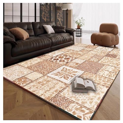 SPXMQSS Teppich Wohnzimmer Waschbar, Weiche rutschfest Teppich Esszimmer Fleckenbeständig Pflegeleicht Wohnzimmerteppich für Schlafzimmer, Esszimmer, Büro C 160x230cm SPXMQSS Teppich Wohnzimmer Waschbar, Weiche rutschfest Teppich Esszimmer Fleckenbeständig Pflegeleicht Wohnzimmerteppich für Schlafzimmer, Esszimmer, Büro C 160x230cm von SPXMQSS
