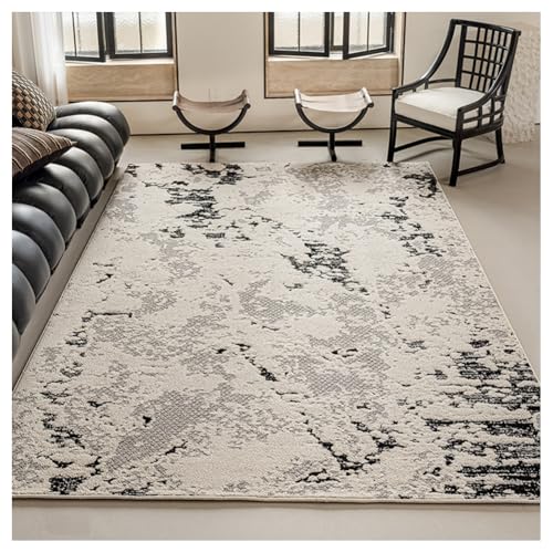 SPXMQSS Teppiche Wohnzimmer, Grau Weich Kurzflor Polypropylen Schlafzimmer Teppich rutschfest Fleckenbeständig für Wohnzimmer, Schlafzimmer, Esszimmer, Küche, Büro A 240x400cm SPXMQSS Teppiche Wohnzimmer, Grau Weich Kurzflor Polypropylen Schlafzimmer Teppich rutschfest Fleckenbeständig für Wohnzimmer, Schlafzimmer, Esszimmer, Küche, Büro A 240x400cm von SPXMQSS