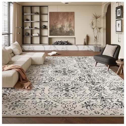 SPXMQSS Waschbarer Teppich Wohnzimmer, Weich rutschfest Schlafzimmer Teppich Verschleißfest und Leicht zu Reinigen für Wohnzimmer, Schlafzimmer, Esszimmer, Büro A 120x160cm von SPXMQSS