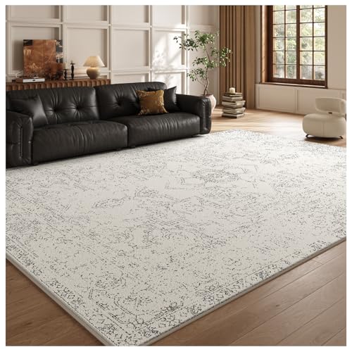 SPXMQSS Waschbarer Teppich Wohnzimmer, Weich rutschfest Schlafzimmer Teppich Verschleißfest und Leicht zu Reinigen für Wohnzimmer, Schlafzimmer, Esszimmer, Büro B 160x230cm von SPXMQSS