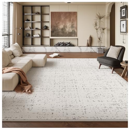 SPXMQSS Waschbarer Teppich Wohnzimmer, Weich rutschfest Schlafzimmer Teppich Verschleißfest und Leicht zu Reinigen für Wohnzimmer, Schlafzimmer, Esszimmer, Büro D 200x250cm von SPXMQSS