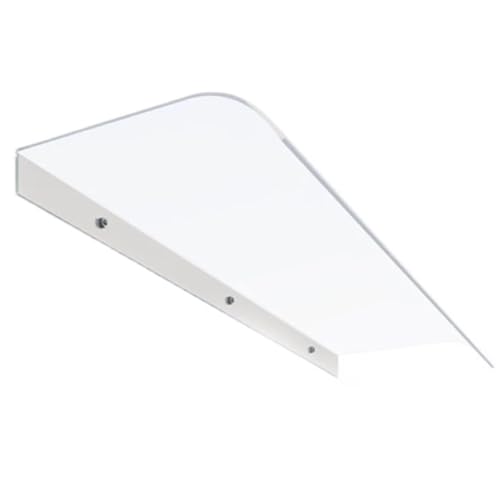 Moderne transparente Polycarbonat-Abdeckung, Türfenster-Markise, Bogendesign, Markisendach for die Außenterrasse, UV-Regen-Schnee-Sonnenschutz, for Veranda, Terrasse(40 * 80cm) von SPXTOM