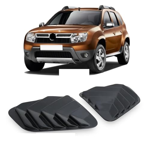 SPYKEY Auto Heckfenster Lamellenverschluss Abdeckungsverkleidung Für Dacia Duster 2010-2017,Fenster Jalousie Seite Vent Trim Zubehör von SPYKEY