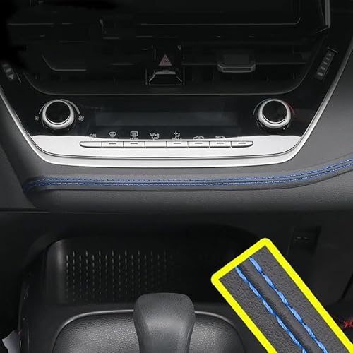 SPYKEY Auto Leisten Trim Für Peugeot 2008 2020-2025,Auto Selbst-Klebe Moulding Trim Auto Innen Auto Styling Dashboard PU Leder Dekoration Linie,A-Blue 1m von SPYKEY
