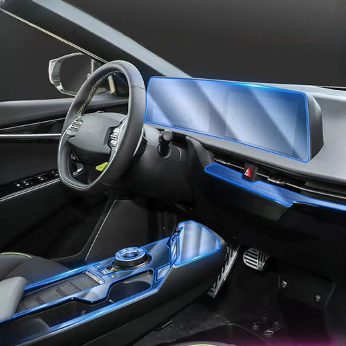 SPYKEY Autoinnenfolie Für Kia EV6 GT EV 2021 2022 2023,Mittelkonsole Kratzfest Reparatur TPU transparente Schützen Folie von SPYKEY