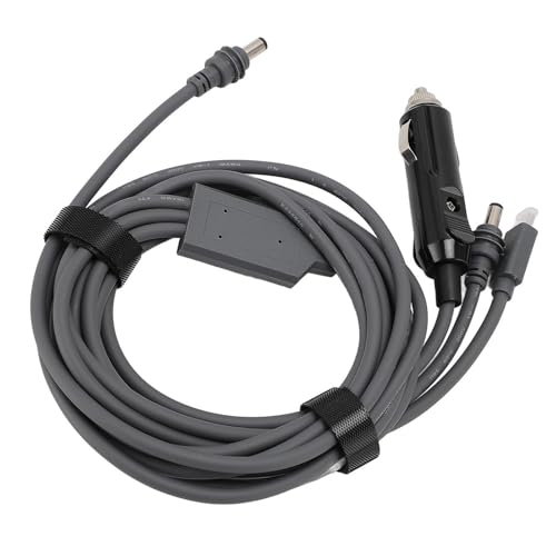 SPYMINNPOO 3 in 1 Stromkabel, DC Male Stecker zu USB C PD 100W & Auto -Ladegerät, 18AWG Ladungskabel für -Satellitengeräte (#1) von SPYMINNPOO