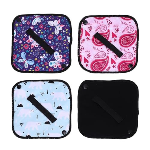 SPYMINNPOO 4pcs Wiederverwendbares Pee -Tuch, Waschbare Frauen Absorbierende Rag -Toilettenpapierpolster mit Riemen für Außenreisen, Camping von SPYMINNPOO