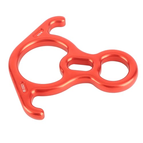 SPYMINNPOO 50KN Heavy Duty Climbing Absaug -Nachfahrring für Klettern Rettungsausrüstung Aluminiumlegierung Rot 1pcs Feuerwehrrettung von SPYMINNPOO