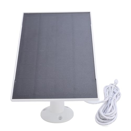 SPYMINNPOO 8W Solarpanel für Vogelfutterkamera, IP66 360 ° Einstellbarer Mount -C -Ladegerät für Wiederaufladbare Batteriekameras (WHITE) von SPYMINNPOO
