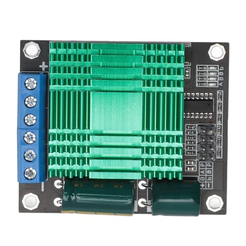 SPYMINNPOO 9V-30 V 60A DC Motor-Treibermodul mit 0,003 Ohm auf Widerstand, Breites Kühlkörperdesign für eine Effiziente Wärmeableitung, Geeignet für DIY-Projekte Geeignet von SPYMINNPOO