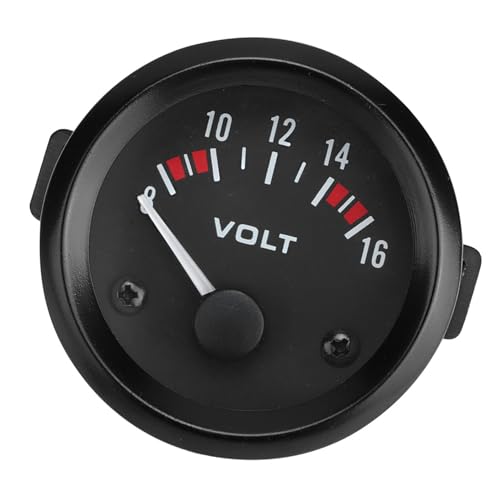 SPYMINNPOO Auto 2 in Spannungsmesser Messgerät Hochempfindlichkeit Auto Universal Voltmeter 8-16 V für die Meisten 12-V-Aluminiumlegierung BX100007 von SPYMINNPOO