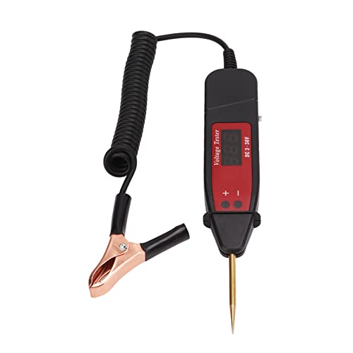 SPYMINNPOO Auto Circuit Tester Stift mit LCD-Digitalanzeigespannungs-Sondendetektor DC 3 Bis 36 V für Autos, Lastwagen, Boote, Wohnmobile, Motorräder mit Einfach zu Bedienender, Hochpräziser von SPYMINNPOO