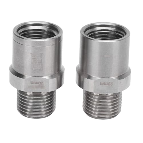 SPYMINNPOO Bike -Pedal -Strecke 20mm Edelstahl Fahrrad Pedal Abstandshalter für Mountain Road Bikes Universal Fit Cycling Performance Enhancer mit Sicherem Gewindekernverstärkungsreiten von SPYMINNPOO