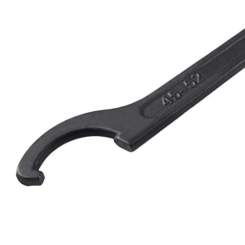SPYMINNPOO C Schreithaken-Schritte Einstellbarer Schraubenschlüssel für Stoßdämpfer 45-52 Mm Chrom Vanadiumlegierungsstahlschlüssel (BLACK) von SPYMINNPOO