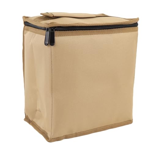 SPYMINNPOO Camping -Gas -Aufbewahrungstasche Gasflaschenhalter Bier Dose Organisator mit Dicken Schwamm Partitionen Tragbares Design für Camping Wanderpicknick Im Freien (Khaki) von SPYMINNPOO