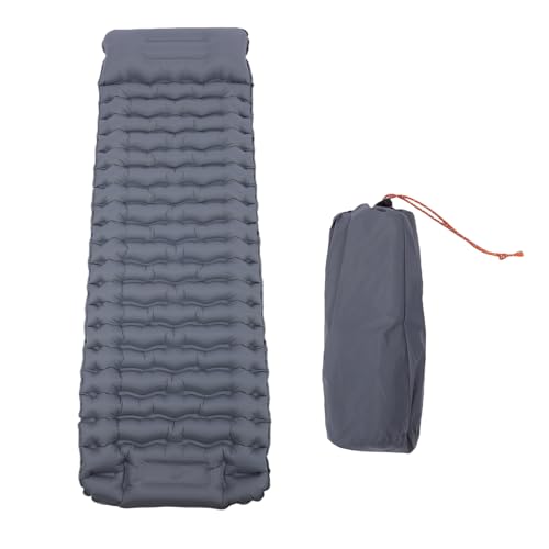 SPYMINNPOO Camping -Schlafkissen, Kompakte Leichte Aufblasbare Schlafmattenkissen in Fußpumpenpolster Zum Wandern mit Dem Wanderzelt Eingebaut (LT30 Cool Grey) von SPYMINNPOO