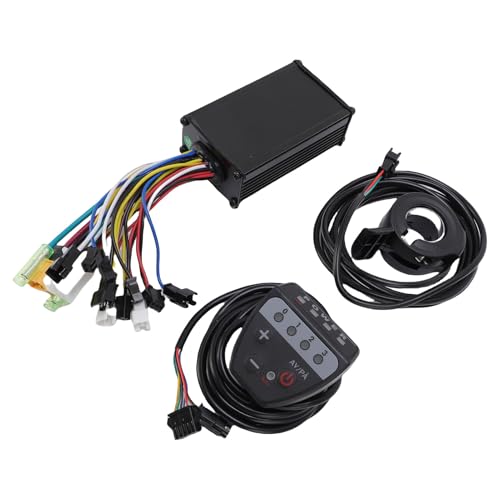 SPYMINNPOO E Bike LED -Anzeigemesser 3 Modus 15A Controller Elektrombike -Umrechnungskit für Bürstenlosen Motor 36V 48 V 250W 350W mit Drosselklappengriff Wasserdichtem Aluminiumlegierungen Gehäuse von SPYMINNPOO