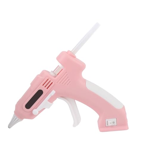 SPYMINNPOO Electric Hot Leim -Kit, Kabelfreies Heißes Schmelze -Glue -Werkzeug mit Ständer und 10 Prozent Hohe Adhäsionsstäbchen für Zuhause und Dicker Heizkomponente für das Handwerk (PINK) von SPYMINNPOO
