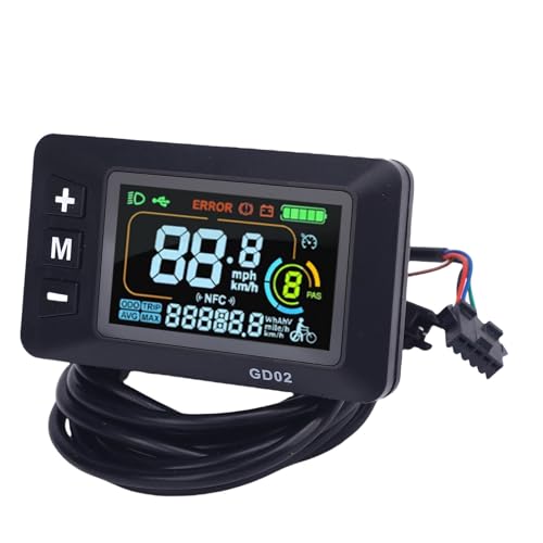 SPYMINNPOO Elektrischer Roller Display Panel Backlit LCD -Farbanzeige Messgerät für Elektromutrücker mit Regensicherem Design Genaue Fahrdaten 82.02x48.02mmmm SPYMINNPOO Elektrischer Roller Display Panel Backlit LCD -Farbanzeige Messgerät für Elektromutrücker mit Regensicherem Design Genaue Fahrdaten 82.02x48.02mmmm von SPYMINNPOO