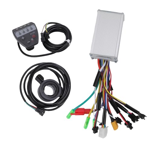 SPYMINNPOO Elektrofahrradsteuerer Kit Bürstloser Motor Controller 36 V 48 V 250W 350W mit LED -Anzeige und Sinuswellen -3 Modus für Elektrobikes Roller Falten Fahrräder von SPYMINNPOO