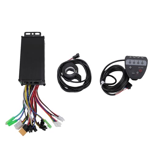 SPYMINNPOO Elektromottersteuerung Kit 36v48v 500W750W Bürstenloser Motor Controller mit 130x Daumen-Drosselklappen-LED-Display für E-Bike-Roller-Faltbike-Umwandlung von SPYMINNPOO