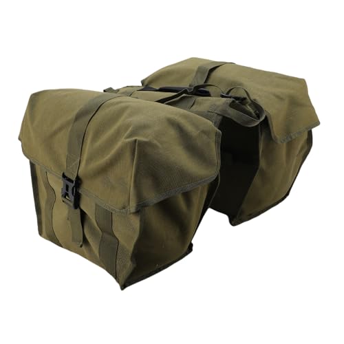 SPYMINNPOO Fahrrad Hinteren Rack Vorlage Beutel Fahrrad Sitz Doppelseite Trägerbeutel Wasserdicht Haltbarer Leinwand Reflektierende Material (43L) von SPYMINNPOO