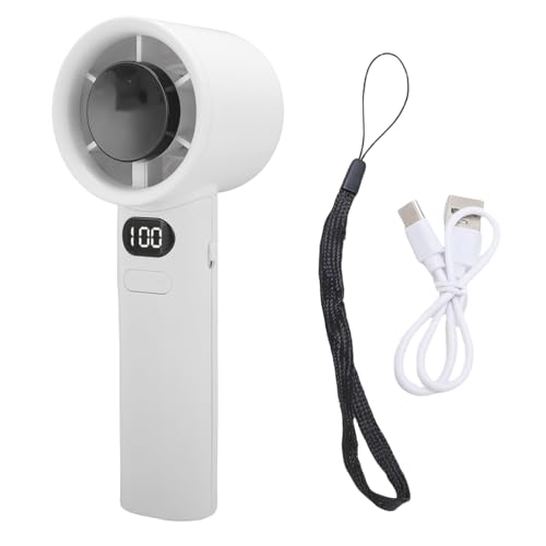 SPYMINNPOO Handheld -Turbinefan, Tragbarer Mini -Taschenlüfter, 120 Getriebe Schrittless Verstellbare Leistungsstarke, Ruhige LED USB von SPYMINNPOO