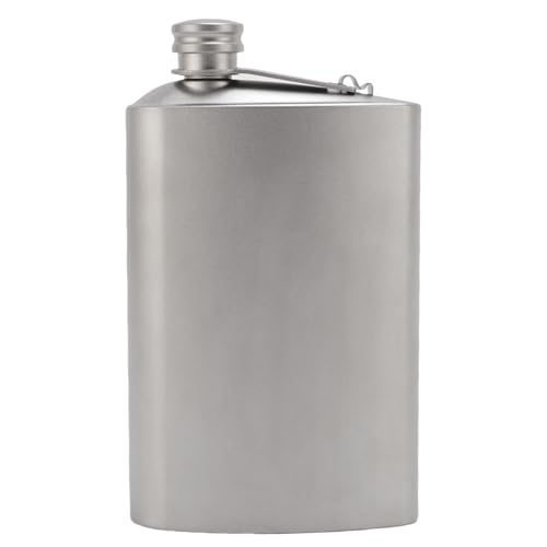 SPYMINNPOO Hüftflasche, Leckschutz und Leichtes Edelstahl -Whiskyflasche mit Trichter für Camping -Wanderflächen Im Freien (200 ml) von SPYMINNPOO