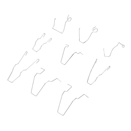 SPYMINNPOO Lampe -Stützungsfederclips 9pcs Universal Edelstahl -Scheinwerfer Scheinwerfer Lampenhalter Clips für H1 H3 H4 H7 Glühbirnen mit Dip Dip Strahl Fitment von SPYMINNPOO