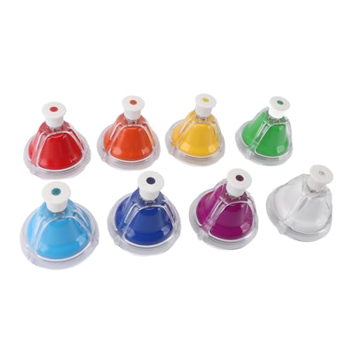 SPYMINNPOO Musikglocke, Leicht zu Larnt 8 Note Design, Lebendige Farbstimulation, Mühelos Verspielt, Schreibtischhandglock von SPYMINNPOO