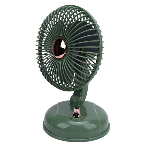 SPYMINNPOO Oszillierender Fan von Desktop mit Retro -Stil Eleganter Oszillierender Tischventilator für Zuhause und Schlafzimmer von SPYMINNPOO