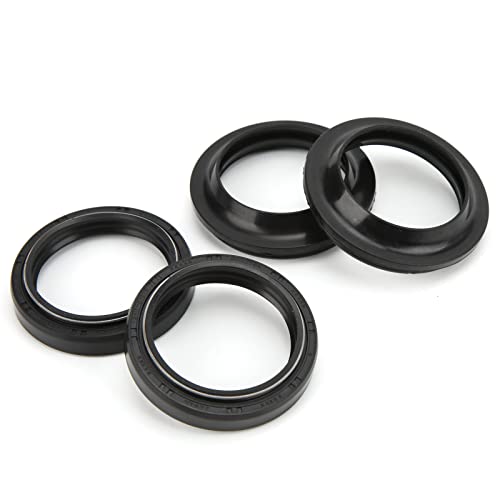 SPYMINNPOO Vordere Gabel Öldichtung Motorrad-Stoßdämpferdichtungsdichtung 41 X 53x8/10,5 Mm Fluororubber-Staubdichtungen mit 4pcs Austausch für XVS650 V Star YZF600R YZF-R1 FZR600R von SPYMINNPOO