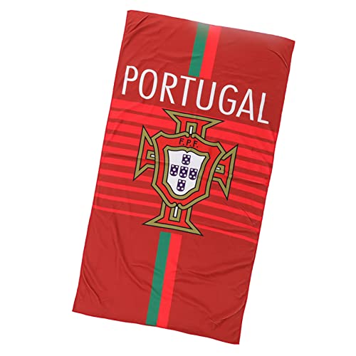 SPYMINNPOO WM Badetuch, 2022 Strandtuch Nationalmannschaft Abzeichen, Länderflagge Handtuch 140 X 72 cm für Geschenke Fans (Portugal) von SPYMINNPOO