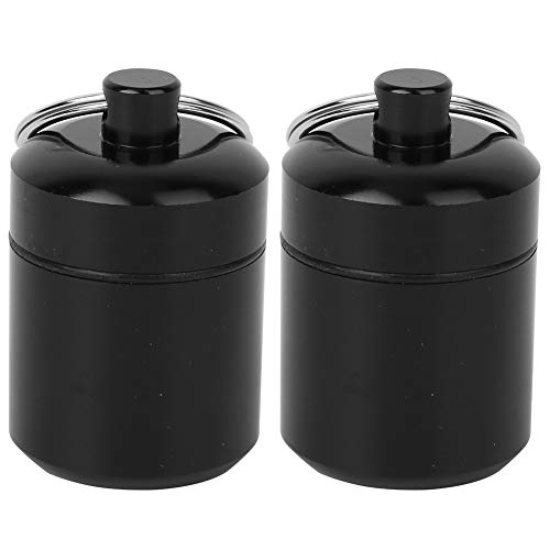 SPYMINNPOO wasserdichte Mini -Medizin -Behälter Box Tragbare Aluminiumlegierung Versiegelung Metall für Münzen Ohrstöpsel 2PCS Set für Reise Im Freien Im Freien Camping von SPYMINNPOO