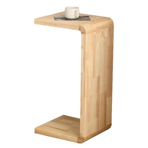 SPYQKHSH Beistelltisch aus Massivholz for die Couch, kleine Mini-Snack-C-Tische, Nachttisch for Enge Räume for Wohnzimmer, Schlafzimmer, Büro, Balkon(C) von SPYQKHSH