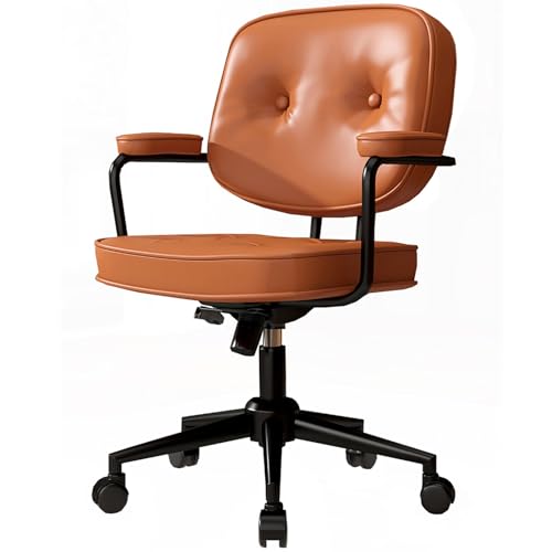 SPYQKHSH Bürostuhl, ergonomischer Schreibtischstuhl, Computerstuhl, höhenverstellbarer, um 360° drehbarer Schaukel-Computer-Arbeitsstuhl, mit Handlauf-Rückenlehne (Color : A) von SPYQKHSH