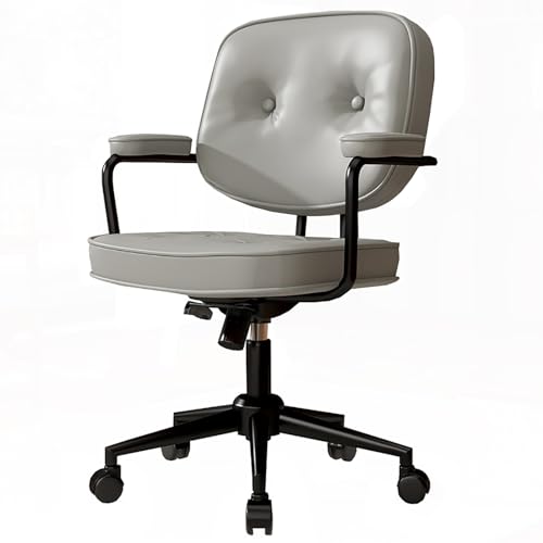 SPYQKHSH Bürostuhl, ergonomischer Schreibtischstuhl, Computerstuhl, höhenverstellbarer, um 360° drehbarer Schaukel-Computer-Arbeitsstuhl, mit Handlauf-Rückenlehne (Color : D) von SPYQKHSH