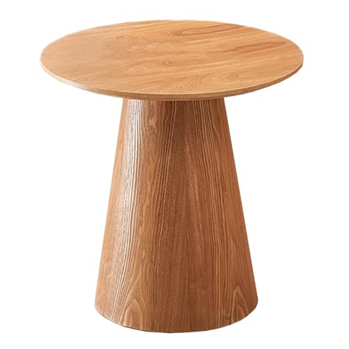 SPYQKHSH Couchtisch aus Holz, moderner runder Esstisch, Freizeit- und kreativer Verhandlungstisch, for Wohnzimmer, Café, Büro, Pub, Bar, Bistro(B,50x60cm) von SPYQKHSH