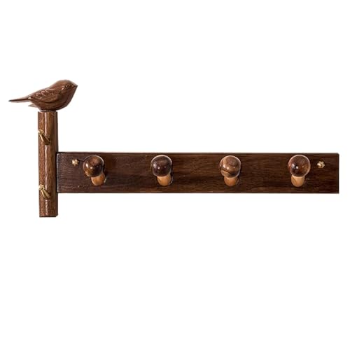 SPYQKHSH Creative Home Goods Farmhouse Garderobe, Wandhalterung aus Holz, Wanddekoration for den Eingangsbereich mit Haken, for Mäntel, Hüte, Taschen, Schlüssel, Handtücher(32.5cm) von SPYQKHSH