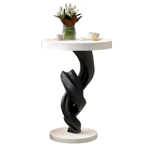 SPYQKHSH Moderner runder Couchtisch, Sofa-Akzent-Beistelltisch, stilvoller eleganter Nachttisch, for Wohnzimmer, Schlafzimmer, Lounge, kleine Büroräume(D) von SPYQKHSH