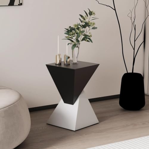SPYQKHSH Quadratischer Beistelltisch aus Metall, Ecktisch for kleine Räume, moderner kreativer Nachttisch, einzigartiger Akzent-Beistelltisch for Sofa, Schlafzimmer, Büro(B) von SPYQKHSH