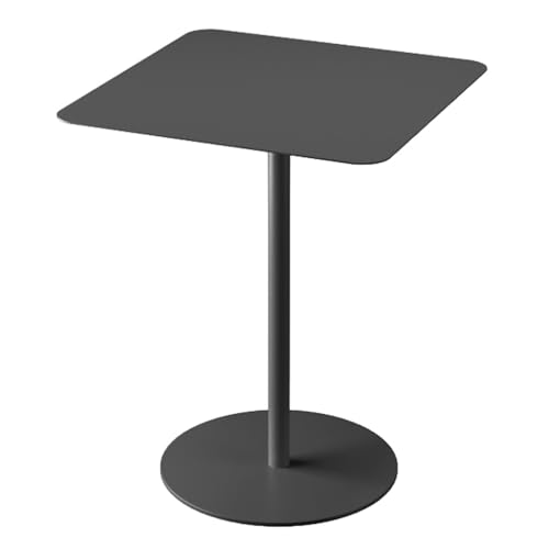 SPYQKHSH Quadratischer Beistelltisch aus Metall, Getränketisch, dekorativer Beistelltisch mit Sockel zur Präsentation und Aufbewahrung, for Wohnzimmer und Schlafzimmer mit kleinem Raum(A,60x60cm) von SPYQKHSH